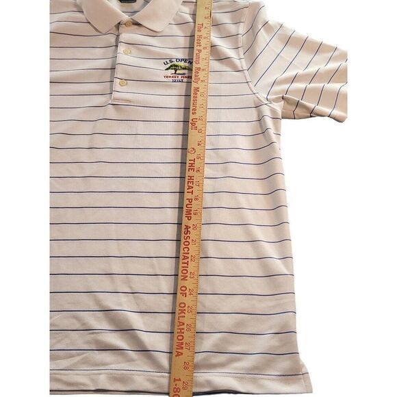 UPGA Tour Greg Norman Polo Men Sz XL U.S. Open Torrey PInes 121ST Striped Athlei - Picture 3 of 8